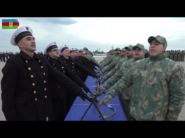 Azərbaycan Ordusunda andiçmə mərasimləri keçirilib