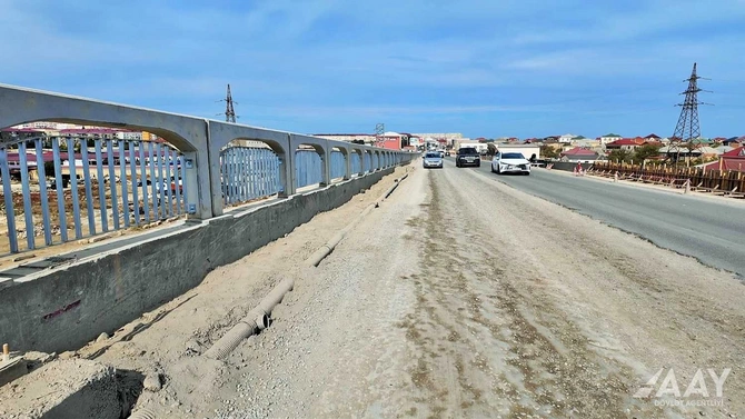 Sumqayıt şəhərini Saray körpüsü ilə birləşdirən yolla bağlı son vəziyyət Sumqayıt şəhərini Saray körpüsü ilə birləşdirən yolla bağlı son vəziyyət