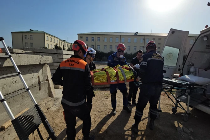 AFAD nümayəndələrinin iştirakı ilə FHN-in Beynəlxalq Axtarış-xilasetmə Dəstəsinin təlimi keçirilib