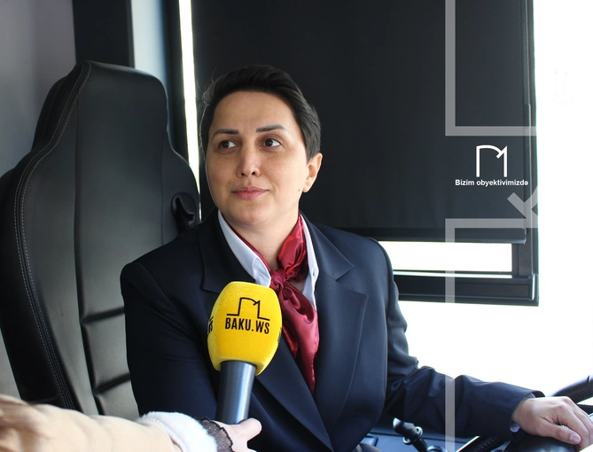 Qadın avtobus sürücüsü: 