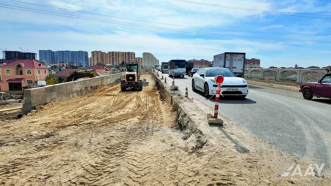 Sumqayıt şəhərini Saray körpüsü ilə birləşdirən yolla bağlı son vəziyyət Sumqayıt şəhərini Saray körpüsü ilə birləşdirən yolla bağlı son vəziyyət