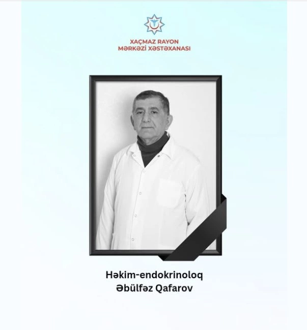 Azərbaycanda həkim-endokrinoloq vəfat etdi Azərbaycanda həkim-endokrinoloq vəfat etdi