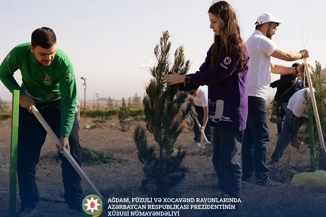 Xıdırlı kəndində Zəfərin 5 illiyinə həsr olunan ağacəkmə aksiyası keçirilib Xıdırlı kəndində Zəfərin 5 illiyinə həsr olunan ağacəkmə aksiyası keçirilib