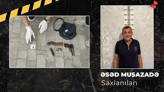 Keçmiş məhkum silahla tutuldu - ANBAAN GÖRÜNTÜ