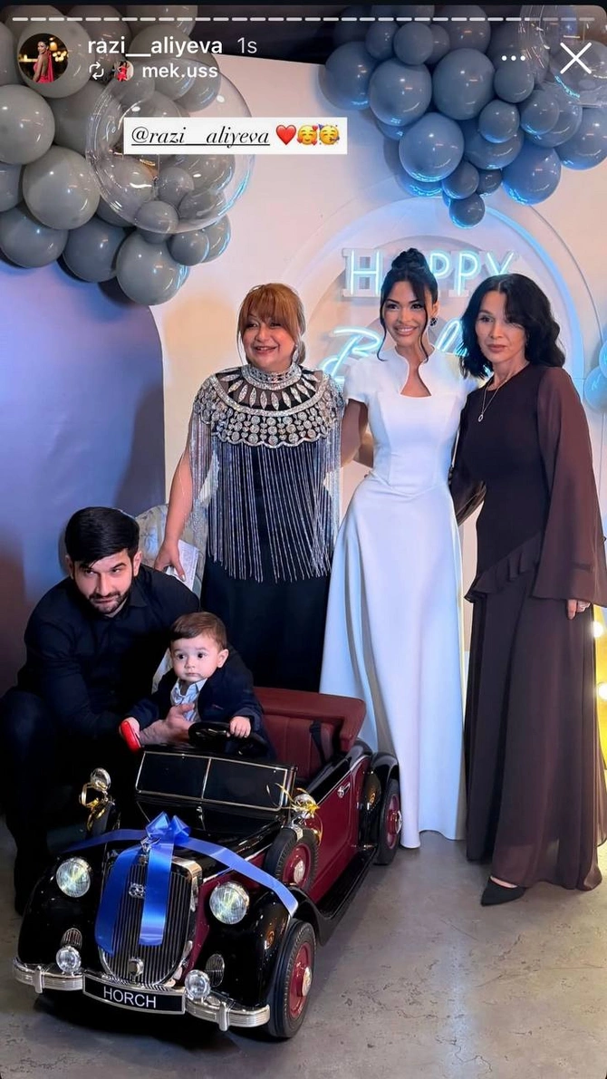 Azərbaycanlı model uzun müddətdən sonra keçmiş həyat yoldaşı və qayınanası ilə bir arada