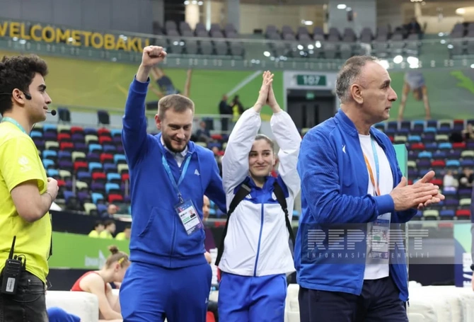 Azərbaycan gimnastı Dünya Kubokunda gümüş medal qazanıb