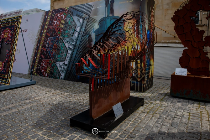 Baku Steel Company Xalça Festivalında polad sənətini təqdim etdi