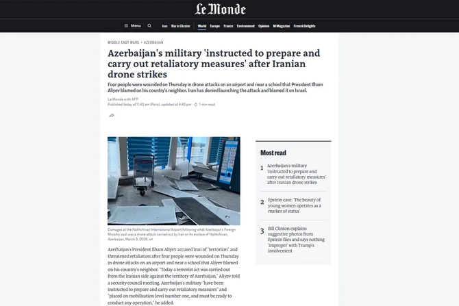 Prezident İlham Əliyevin İranın Azərbaycana hücumu barədə bəyanatları xarici mediada geniş işıqlandırılıb - İCMAL