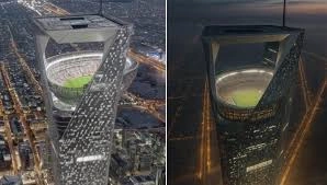 Saudi Arabia wants to build a suspended stadium at a height of 350 meters Saudi Arabia wants to build a suspended stadium at a height of 350 meters