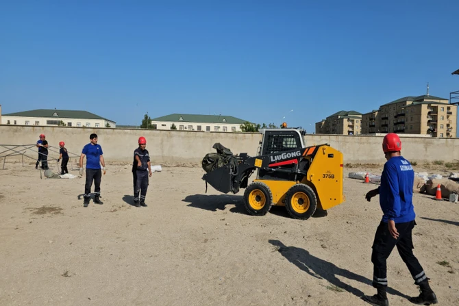 AFAD nümayəndələrinin iştirakı ilə FHN-in Beynəlxalq Axtarış-xilasetmə Dəstəsinin təlimi keçirilib