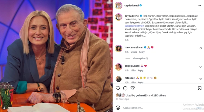 Məşhurlar 97 yaşlı  Haldun Dormenin vəfatından yazdılar