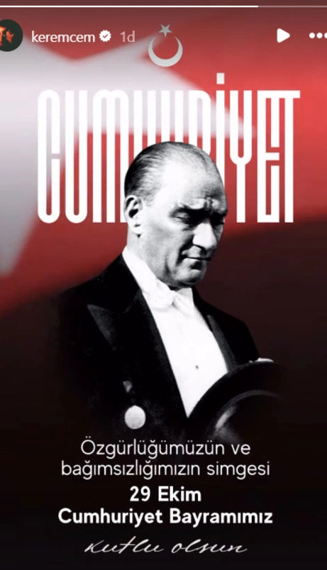 Məşhurlardan 29 Oktyabr – Cümhuriyyət bayramı PAYLAŞIMLARI Məşhurlardan 29 Oktyabr – Cümhuriyyət bayramı PAYLAŞIMLARI