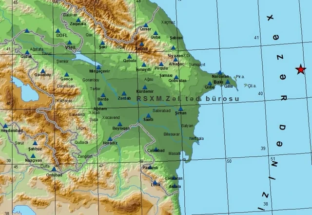 В Каспийском море произошло четвертое за день землетрясение