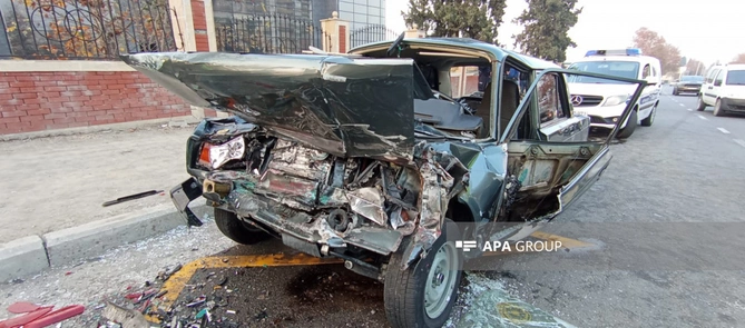 Gəncədə avtobus qəzası - Ölən var