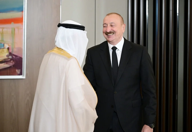 Prezident Ərəb Koordinasiya Qrupuna üzv qurumların rəhbər şəxslərini qəbul edib