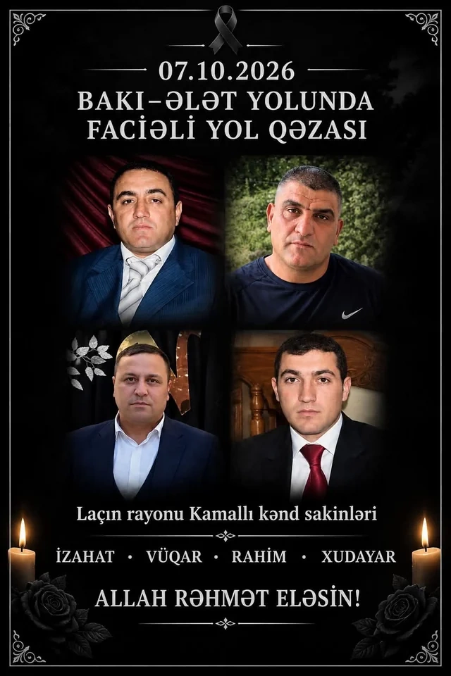 Qaradağda dəhşətli qəzada ölən şəxslərin kimlikləri məlum oldu