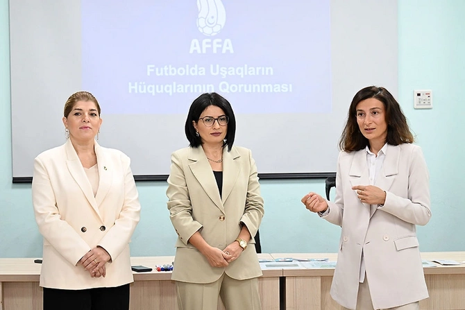 AFFA-da "Futbolda Uşaqların Hüquqlarının Qorunması" mövzusunda seminar təşkil olunub AFFA-da "Futbolda Uşaqların Hüquqlarının Qorunması" mövzusunda seminar təşkil olunub