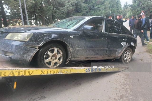 Lənkəranda QƏZA: Sürücü xəsarət alıb