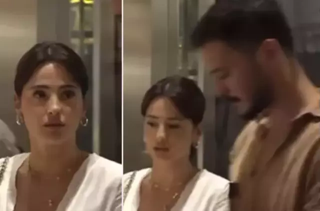 Ötən ay boşanan aktyor yanında gənc xanımla görüntüləndi