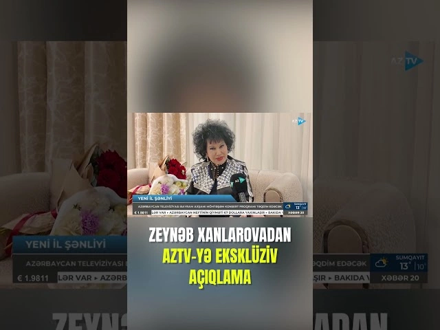 Zeynəb Xanlarova AzTV-də Yeni il proqramının çəkilişlərində iştirak edib: 