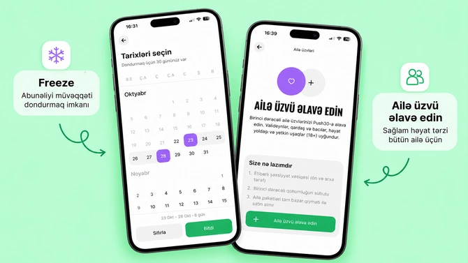 Push30 tətbiqində gündəlik həyatı asanlaşdıran 5 yenilik