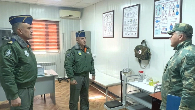 Military combat operations inspection of the Azerbaijan Air Force was ...