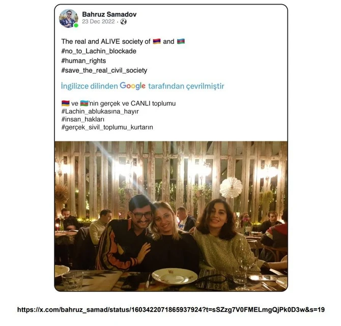 Milli, etnik və dini düşmənçiliyin salınmasına hesablanmış anti-Azərbaycan şəbəkə