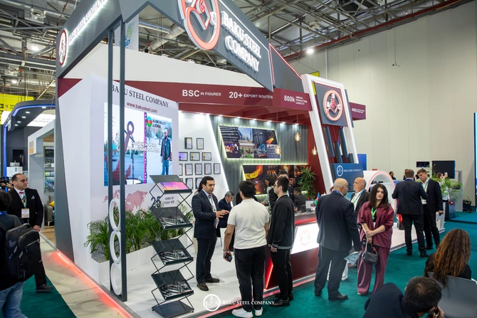 Baku Steel Company Caspian Oil & Gas 2026 sərgisində