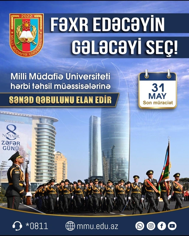 Hərbçi olmaq istəyənlərin nəzərinə - Xüsusi təyinatlı təhsil müəssisələrinə sənəd qəbulu başlayır