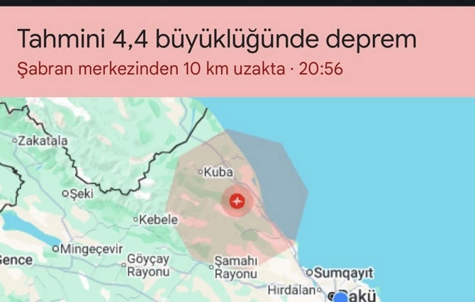 SON DƏQİQƏ - Azərbaycanda güclü zəlzələ oldu