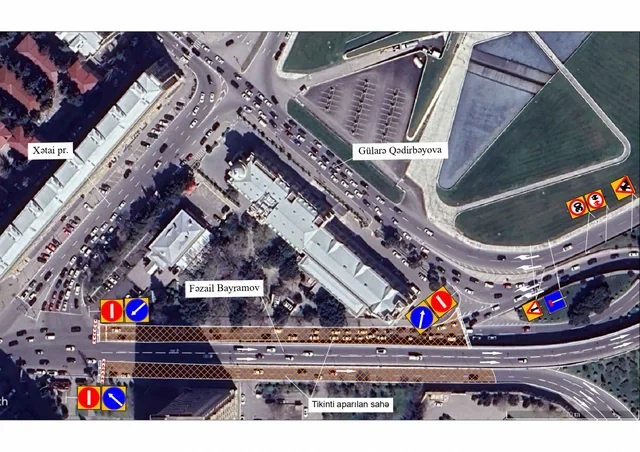 Paytaxtın bəzi küçələrində nəqliyyatın hərəkəti məhdudlaşdırılacaq