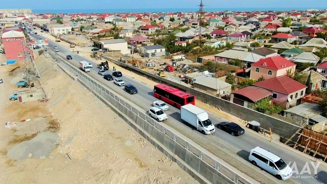 Sumqayıt şəhərini Saray körpüsü ilə birləşdirən yolla bağlı son vəziyyət Sumqayıt şəhərini Saray körpüsü ilə birləşdirən yolla bağlı son vəziyyət