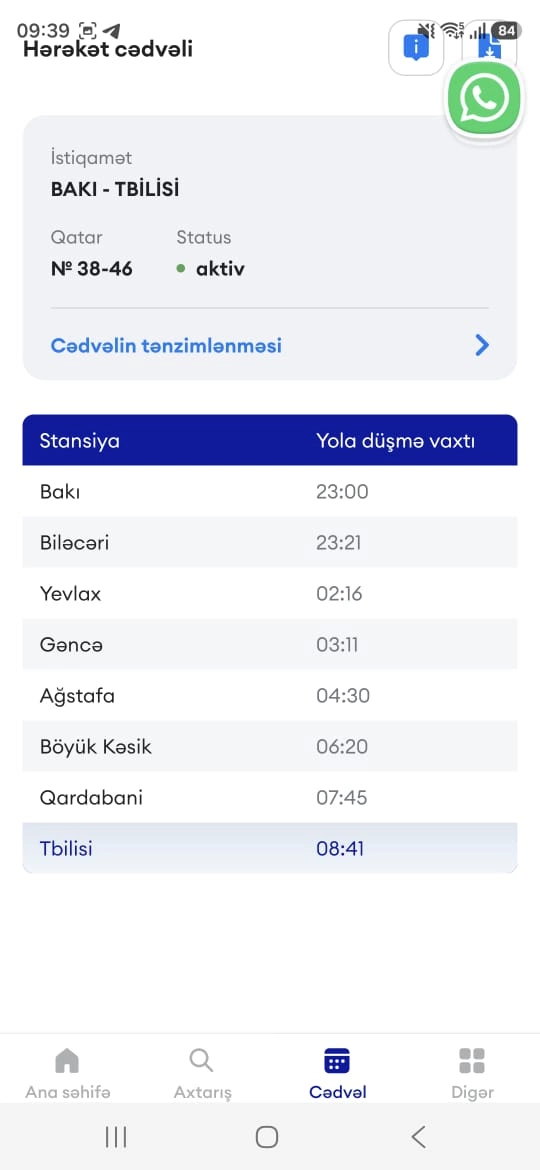 Bakı-Tbilisi qatarında minimum xidmət və daha ucuz biletlər olacaq?