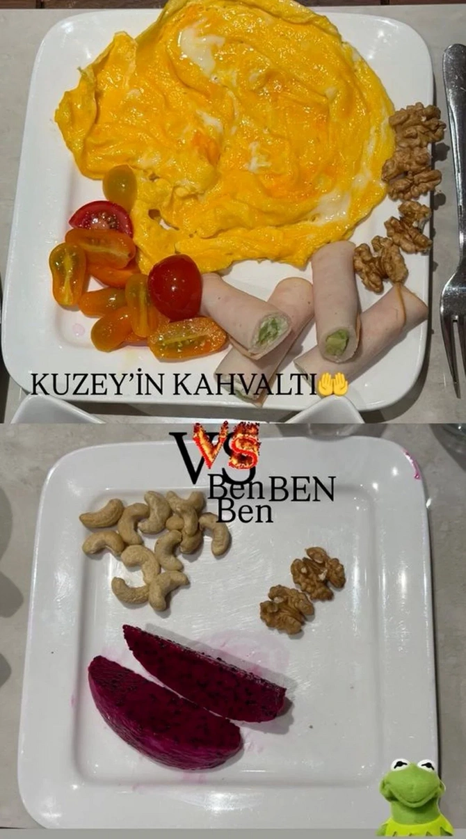 Çağla Şıkel səhər yeməyi ilə hamını təəccübləndirdi Çağla Şıkel səhər yeməyi ilə hamını təəccübləndirdi