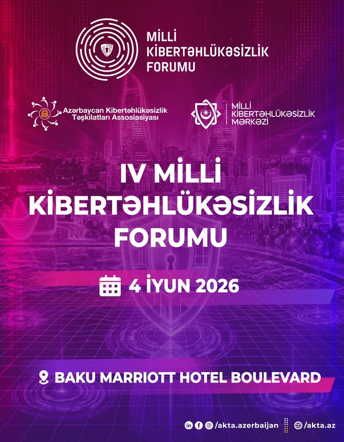 Bakıda IV Milli Kibertəhlükəsizlik Forumu keçiriləcək