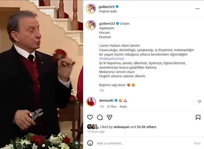 Məşhurlar 97 yaşlı  Haldun Dormenin vəfatından yazdılar