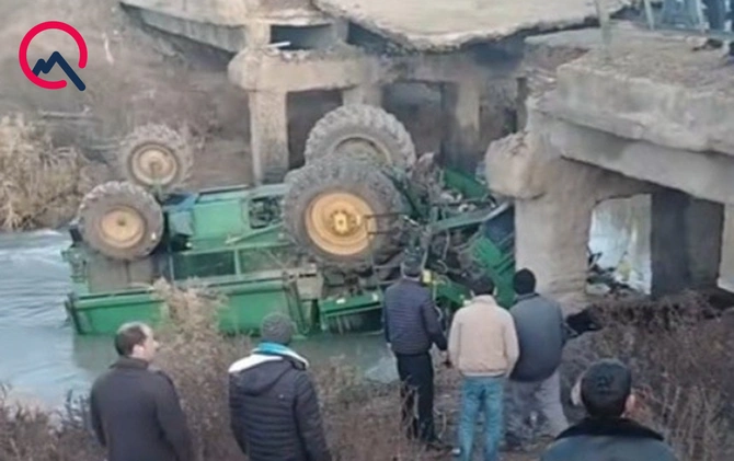 Faciəli şəkildə ölən kombaynçının FOTOSU