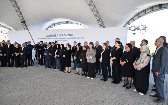 Zəngilanın Məmmədbəyli və Ağalı kəndlərinin sakinlərinə mənzillərin açarları təqdim edilib Zəngilanın Məmmədbəyli və Ağalı kəndlərinin sakinlərinə mənzillərin açarları təqdim edilib