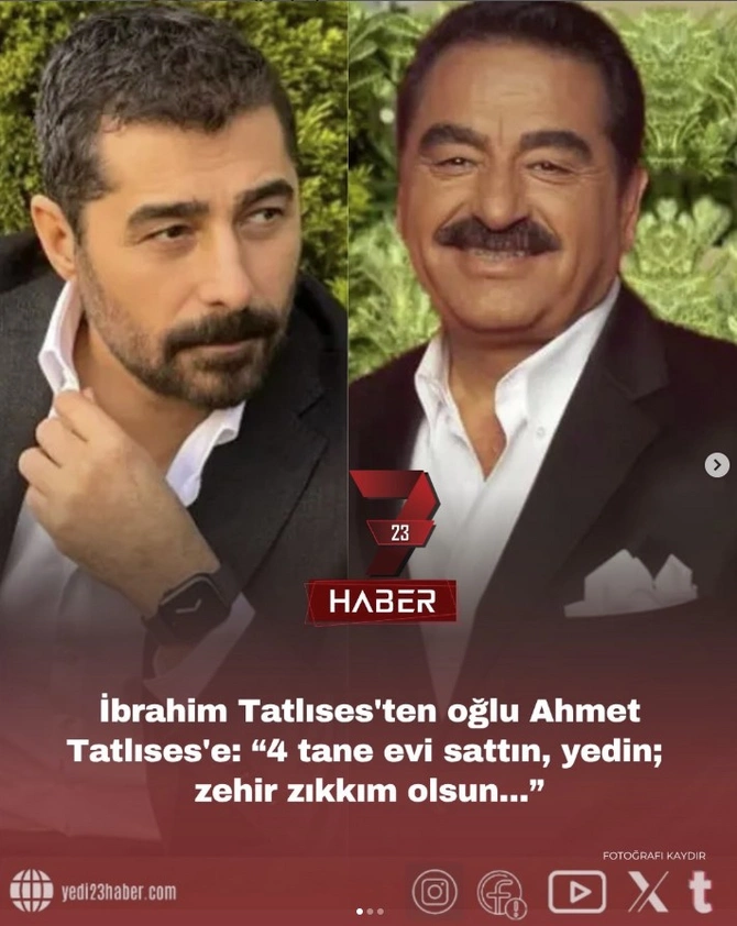 İbrahim Tatlısesdən oğluna: 