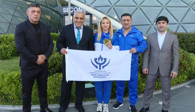 Qadınlar arasında karate üzrə Avropa çempionu Mədinə Sadıqova: 