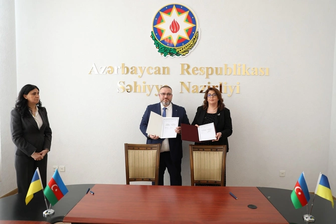 Ukrayna və Azərbaycan səhiyyə nazirləri saziş imzalayıb, əməkdaşlıq genişləndirilir Ukrayna və Azərbaycan səhiyyə nazirləri saziş imzalayıb, əməkdaşlıq genişləndirilir