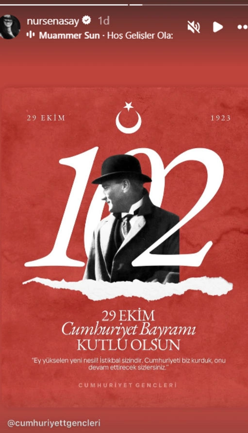 Məşhurlardan 29 Oktyabr – Cümhuriyyət bayramı PAYLAŞIMLARI Məşhurlardan 29 Oktyabr – Cümhuriyyət bayramı PAYLAŞIMLARI