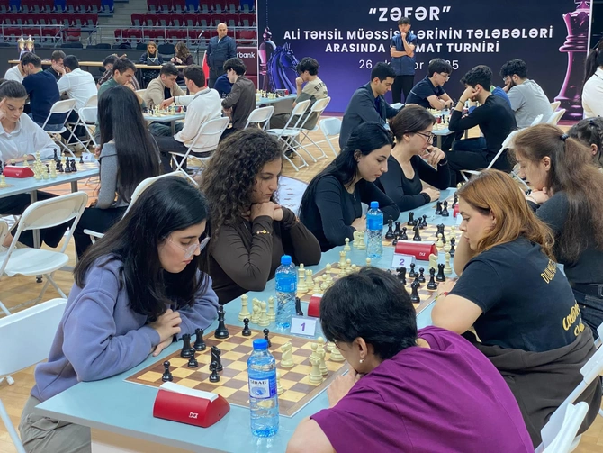 Ali təhsil müəssisələri arasında "Zəfər" şahmat turniri keçirilib Ali təhsil müəssisələri arasında "Zəfər" şahmat turniri keçirilib