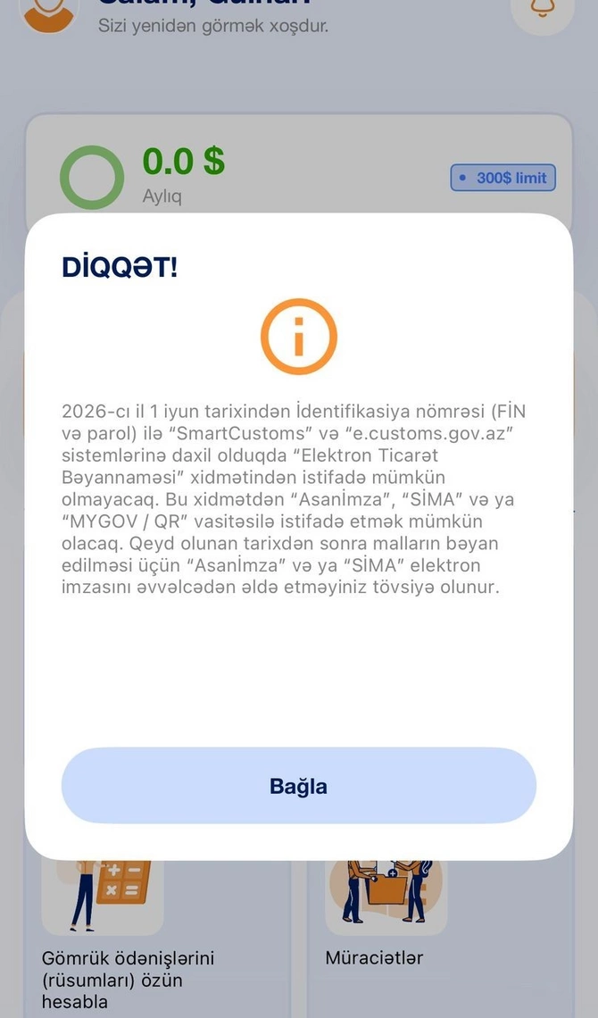İyundan bağlamaları yeni qaydada bəyan etməliyik - XƏBƏRDARLIQ