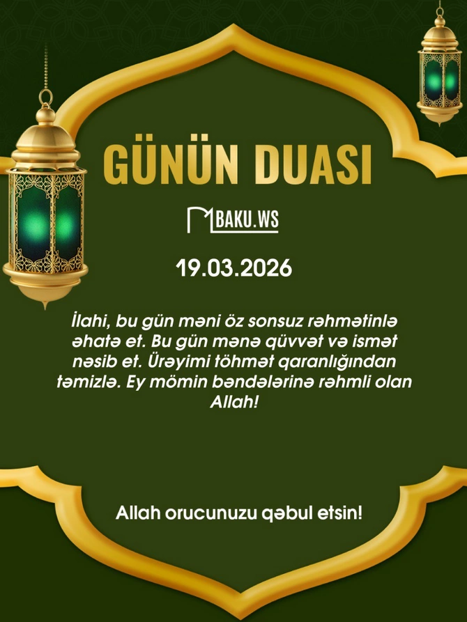 İftar vaxtı - 19 mart 2026: Ramazanın 29-cu günü