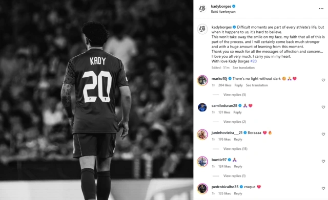 Kadi Borgesdən zədəsi barədə AÇIQLAMA