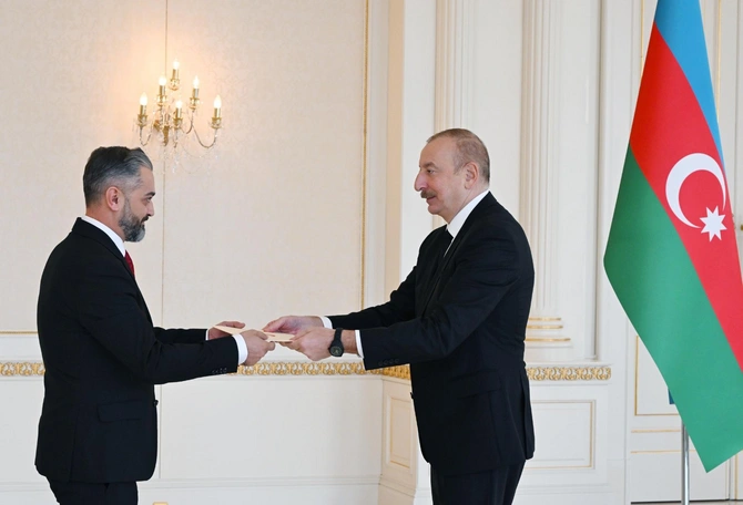 İlham Əliyev Albaniyanın yeni səfirinin etimadnaməsini qəbul edib