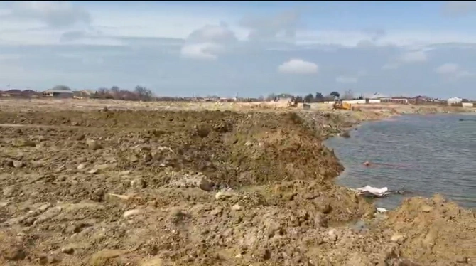 Sabunçu rayonunda gölün qanunsuz doldurulması faktı araşdırılıb