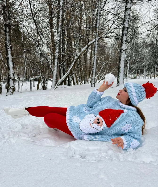 Xatirə İslamdan qarlı havada FOTOSESSİYA