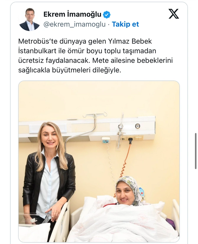 Avtobusda doğulan uşağa gedişhaqqı ömürlük pulsuz oldu